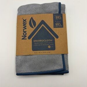 Norwex Microfiber Cloth in Gray with Blue Edges